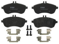 Set placute frana fata (cu suplimente cu suruburi de ghidare a etrierului de frana) MERCEDES C (C204) C T-MODEL (S204) C (W204) E (A207) E (C207) E T-MODEL (S212) E (W211) 1.6-3.5 04.06- TRW GDB1736