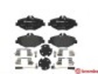 Set placute frana fata (cu suplimente cu suruburi de ghidare a etrierului de frana) MERCEDES E T-MODEL (S211) E (W211) 1.8-3.5 03.02-07.09 BREMBO P50049