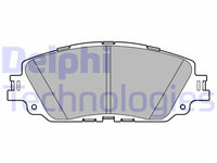 Set placute frana fata DELPHI, Lexus Es ( Z10 , A10 , H10 ), 07.2018-, Ux ( Aa1 , Ah1 , Ma1 ), 10.2018-, Toyota Camry ( V7 , Va7 , Vh7 ), 06.2017-, Rav 4 V ( A5 , H5 ), 12.2018-, Fata, puntea fata