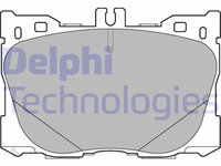 Set placute frana fata DELPHI, Mercedes Clasa C (W205, A205, C205, S205), 2013-, CLS (C257), 2017-, Clasa E (W213, S213, A238, C238, S213), 2016-, EQC (N293), 2019-, GLC (X253), 2015-, Glc Coupe (C253), 2016-, Fata, puntea fata