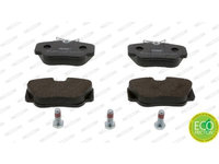 Set placute frana fata FERODO, Mercedes 190 (W201), 10.82-08.93, Saab 9000 Liftback, 09.1984-12.1998, 9000, 04.85-12.98, Fata, puntea fata, Sistem de franare : hidraulic