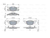 Set Placute Frana Fata Opel Astra G Bosch