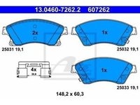 Set placute frana fata Opel Astra J ATE