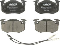 Set placute frana Fata RENAULT 5 RAPID/MINIVAN SUPER 5 TWINGO I 1.0-1.6 d 01.72-06.07 ABE C1R002ABE