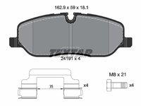 Set placute frana fata textar pt land rover discovery,range rover dupa 2004-