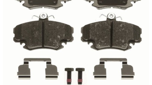 Set placute frana fata TRW, Dacia Logan, 2004-, Sandero, 2008-, Renault Clio II, 1998-2016, Thalia I, 1998-, Thalia II, 2008-, Twingo I, 1993-2012, Twingo II, 2007-, Fata, puntea fata