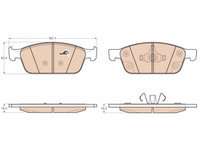 Set placute frana fata TRW, Ford Focus III, 2010-, Kuga II, 2012-, Tourneo/Transit Connect / Grand Tourneo Connect V408, 2013-, Fata, puntea fata, Echipament vehicul : vehicule cu pache sport