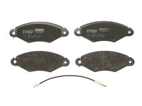 Set placute frana fata trw pt nissan kubistar x76, renault kangoo