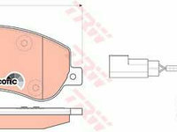 Set placute frana fata VW Amarok 2010-, TRW GDB1724