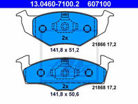 Set placute frana fata VW Lupo 1999-2005, ATE 13.0460-7100.2