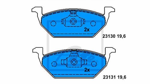 Set placute frana fata VW POLO 9n - 6R