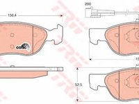 Set placute frana FIAT BRAVA (182) - Cod intern: W20012548 - LIVRARE DIN STOC in 24 ore!!!