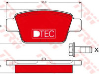 Set placute frana FIAT BRAVO II (198) - OEM - TRW: GDB1485DTE - Cod intern: W02144694 - LIVRARE DIN STOC in 24 ore!!!