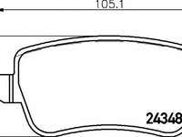 Set placute frana FIAT CROMA 05- 1,9D-2,4D - OEM-QUARO: QP3827|QP3827 - W02606777 - LIVRARE DIN STOC in 24 ore!!!