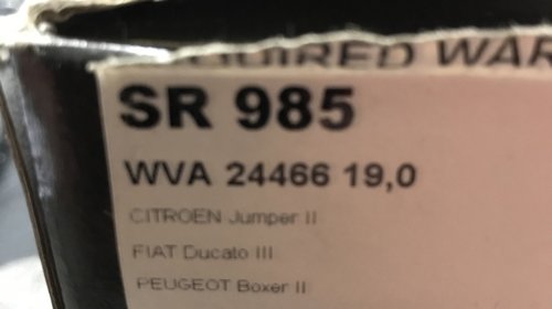 Set placute frana Fiat Ducato 250 290 Peugeot Boxer Citroen Jumper Producator Simer cod SR985