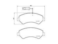 Set placute frana Fiat DUCATO bus (250, 290) 2006-2016 #2 2446705