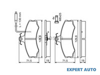 Set placute frana Fiat DUCATO caroserie (280) 1982-1990 #2 0330