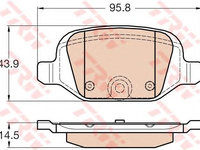 Set placute frana FIAT PANDA 4X4/500/PUNTO II - Cod intern: W20013183 - LIVRARE DIN STOC in 24 ore!!!