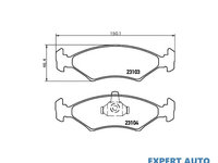 Set placute frana Ford FIESTA (GFBT) 1976-1983 #2 01178