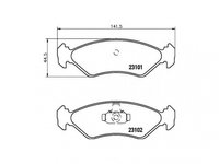 Set placute frana Ford FIESTA Mk IV (JA_, JB_) 1995-2002 #2 028510