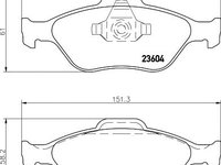 Set placute frana FORD FUSION (JU_) - Cod intern: W20059373 - LIVRARE DIN STOC in 24 ore!!!