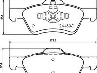 Set placute frana FORD MAVERIC 01- punte fata - OEM-MAXGEAR: 19-2984|19-2984 - W02770942 - LIVRARE DIN STOC in 24 ore!!!