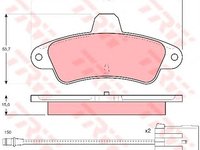 Set placute frana FORD MONDEO   combi (BNP) - OEM - TRW: GDB1112 - Cod intern: W02325215 - LIVRARE DIN STOC in 24 ore!!!