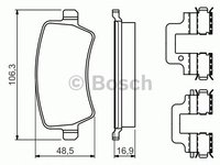 Set placute frana FORD S-MAX (WA6) - OEM - BOSCH: 0986494641|0 986 494 641 - Cod intern: W02658349 - LIVRARE DIN STOC in 24 ore!!!