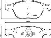 Set placute frana FORD TRANSIT caroserie (V_ _) - OEM - QUARO: QP3492 - Cod intern: W02605267 - LIVRARE DIN STOC in 24 ore!!!