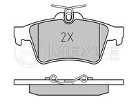 Set placute frana FORD TRANSIT CONNECT (P65_, P70_, P80_) - OEM - MEYLE ORIGINAL GERMANY: 0252413716/PD|025 241 3716/PD - W02374000 - LIVRARE DIN STOC in 24 ore!!!