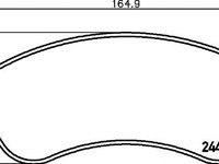 Set placute frana FORD TRANSIT CUSTOM caroserie - OEM - MEYLE ORIGINAL GERMANY: 0252448419/PD|025 244 8419/PD - W02363494 - LIVRARE DIN STOC in 24 ore!!!