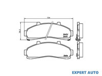 Set placute frana Ford USA EXPLORER (U2) 1994-2001 #2 057102