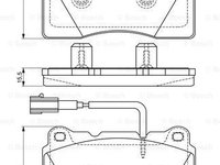 Set placute frana frana disc 0 986 494 539 BOSCH pentru Alfa romeo Giulietta