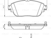 Set placute frana frana disc 0 986 494 662 BOSCH pentru Mercedes-benz B-class Mercedes-benz Cla Mercedes-benz Gla-class Mercedes-benz A-class