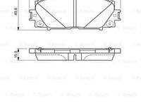 Set placute frana frana disc 0 986 494 670 BOSCH