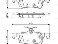 Set placute frana frana disc 0 986 494 715 BOSCH pentru Peugeot 308