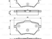 Set placute frana frana disc 0 986 494 716 BOSCH pentru CitroEn C4 Peugeot 308 Peugeot 3008 Opel Grandland Peugeot Rifter CitroEn Grand Peugeot 508 CitroEn Berlingo