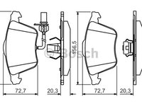 Set placute frana frana disc 0 986 495 272 BOSCH pentru Audi A6 Audi A4