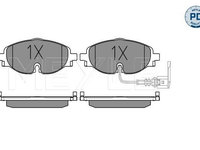 Set placute frana frana disc 025 256 8320 PD MEYLE pentru Seat Leon Audi A3 Skoda Octavia Vw Golf Vw Passat Vw Touran Vw Tiguan