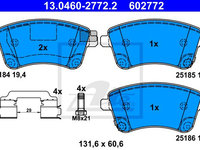 Set placute frana frana disc 13 0460-2772 2 ATE