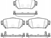 Set placute frana frana disc 1582 02 REMSA pentru Nissan Qashqai Renault Kadjar