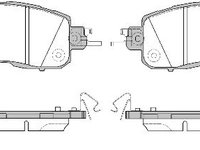 Set placute frana frana disc 21517 04 ROADHOUSE pentru Nissan Leaf