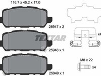 Set placute frana frana disc 2594701 TEXTAR