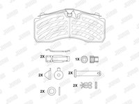 Set placute frana frana disc 2928705390 JURID pentru Skoda Felicia Vw Passat Bmw Seria 3 Man M Iveco Eurocargo Mercedes-benz Atego