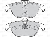 Set placute frana frana disc 302121 VALEO pentru Mercedes-benz C-class Mercedes-benz E-class Mercedes-benz Glk-class