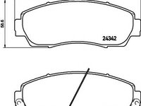 Set placute frana,frana disc ACURA RDX, HONDA CR-V IV (RE), HONDA CROSSTOUR - MINTEX MDB3257