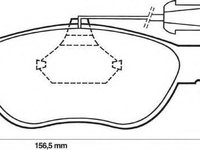 Set placute frana,frana disc ALFA ROMEO 145 (930), ALFA ROMEO 146 (930), ALFA ROMEO SPIDER (916S_) - JURID 571888J