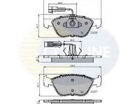 Set placute frana,frana disc ALFA ROMEO 145 (930) (1994 - 2001) COMLINE CBP1897 piesa NOUA