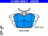 Set placute frana,frana disc ALFA ROMEO 145 (930) (1994 - 2001) ATE 13.0460-2826.2 piesa NOUA