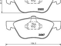 Set placute frana,frana disc ALFA ROMEO 145 (930), ALFA ROMEO 146 (930), FIAT BRAVA (182) - HELLA PAGID 8DB 355 011-211